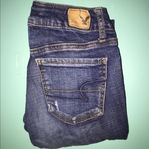 Distressed American Eagle Jeans